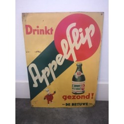Reclamebord 'Drinkt Appelflip'