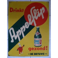 Reclamebord 'Drinkt Appelflip'